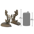 Design Toscano Maritime Anchor Cast Iron Sculptural Bookend Pair - style: Maritime Anchor