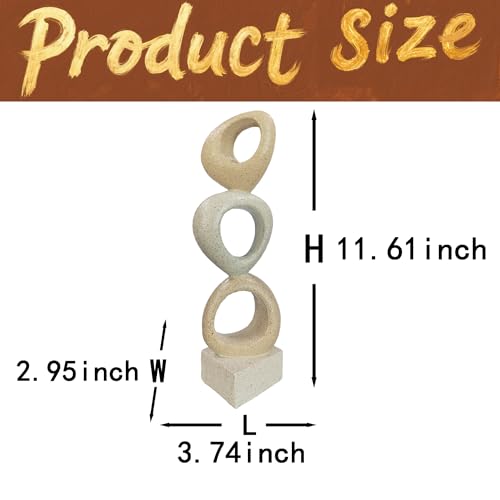 Abstract Modern Ribbon Decorative Sculpture, Knot Sculptures,Home Decor,Coffee Table Statues,Dining Living Room Desk Decor,Shelf Decoration (with Spots-A) - color: With Spots-a