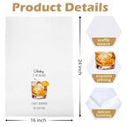 Whiskey Gifts Kitchen Towels - Whiskey Lover Gifts Decorative Waffle Dish Towels, Cocktail Hand Towel, Cocktail Tea Towel, 16 x 24 Inches - color: Whiskey