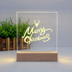2Pcs 6" Wood LED Light Base with Blank Acrylic Sheet Clear Cast Plexiglass for LED Light Base Signs DIY Display Projects Craft-Warm Light - color: Warm Light, size: 2PC 6" + AS