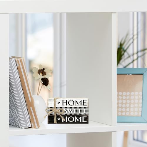 Mini Decorative Books For Home Decor, Small Wood Book Stack For Table Decor, Home Decor Book For Living Room Mantel, Farmhouse Stacked Books Decorative（L38） - color: Plaid Sweet