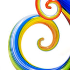 Luxury Lane Hand Blown Treble Sommerso Art Glass Sculpture for Home Decor Rainbow 11 inch Tall Centerpiece Table Decoration - size: 11" tall