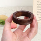 JUXYES Wooden Sphere Holder Display Stand, 3 Pack Small Wood Crystal Ball Stand, Simple Round Display Easel Stands for Crystal Balls, Baseball, Tennis Ball, Stones, Gemstones, Collections, 45mm - color: Brown, size: 1.7" - 3 PCS
