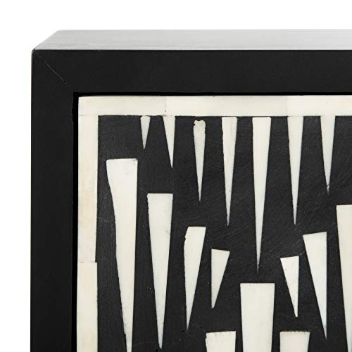 Safavieh Couture Tessie Black Bone Inlay 2-drawer Storage Nightstand
