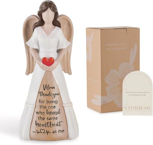 Storieme Gifts for Mom from Daughter Son: Thank You Moms Angel Figurines Statue - Sentimental Gift for Christmas Birthday Mothers Day Thanksgiving - style: thank you mom