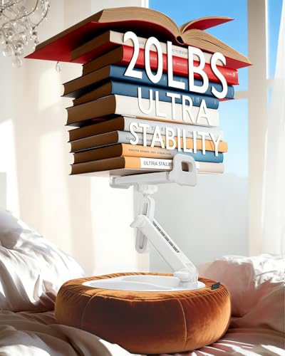 Miledi Tablet Pillow Stand, Compatible with 4.7"-12.9" Kindle, iPad, Phone/Tablet, 360° Rotating Phone Holder for Bed, Detachable Bowl, Reading and Relaxation on Bed (Terracotta) - color: Terracotta