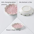 Mecaikru jewelry dish, flower shape ring dish, pink earring tray, cute jewelry holder, key bowl, flower pink - color: pink flower