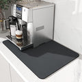 AMOAMI Coffee Mat - Hide Stain Rubber Backed Absorbent Dish Drying Mat for Kitchen Counter - Fits Under Coffee Maker or Machine - size: 16"X24"