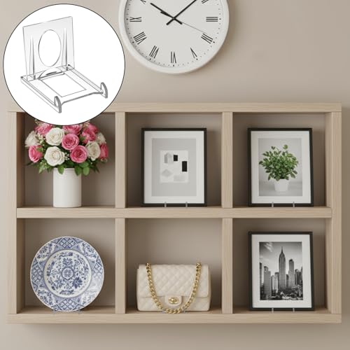 24pcs Acrylic Book Stands for Display Adjustable Book Display Stand Clear Acrylic Handbag Stand Holder for Wallet Purse Bag Small Easel Jewelry Displays Organizer for Party Wedding Home Decor Birthday