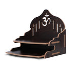 Wooden Wall Mounted Hanging Puja Temple|Wooden Mandir| Pooja Stand |Pooja Mandir for Home& Office|Temple for Festivals| Gifting Purpose - size: Double Stand Wooden Temple