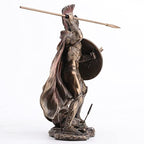 VERONESE DESIGN 8.5" Tall King Leonidas Greek Warrior of Sparta Cold Cast Bronzed Resin Sculpture Statue - size: 8.5inch