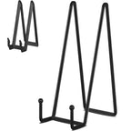 IBosins 5 Pack 12 Inch Plate Holder Display Stands, Large Metal Black Frame Stand for Picture, Book, Photo Easel, Creation, Collectibles - color: Black, size: 12 Inch