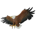 Design Toscano Freedom's Pride American Bald Eagle Patriotic Wall Sculpture, Grande 44 Inch Wide, Cast Stone Resin, Brown Finish - style: Freedom's Pride American Bald Eagle Patriotic