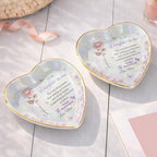 Daughter in Law Gifts Heart Shape Jewelry Dish, Jewelry Tray Gift from Mother-in-law, “The Only Thing Better… Is Watching You Become a Mother” Sentimental Motherhood Keepsake - color: Daughter In Law 128