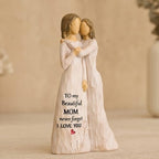 NAN ZAI NAN FANG Mother Daughter Figurine Gifts for Mom from Daughter 5.5" Resin Sculpted Hand-Painted Figure Birthday Mothers Day Thanksgiving for Moms Mother-in-Law - style: Mother and Daughter Embracing