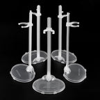 E-TING Transparent Dolls Holder Stand Support for 9inches-12inches Dolls - Pack of 10