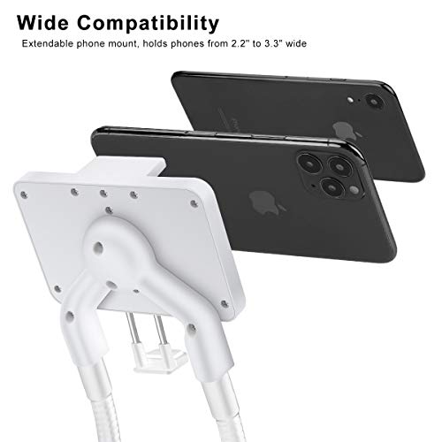 B-Land Cell Phone Holder, Universal Mobile Phone Stand, Lazy Bracket, DIY Flexible Mount Stand with Multiple Function - color: White