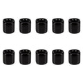 Mega Candles 10 pcs Black 1/2 Inch Diameter Ceramic Chime Ritual Spell Candle Holders, Great for Casting Chimes, Meditation, Rituals, Spells, Vigil, Witchcraft, Wiccan Supplies - color: Black, size: 10 Pieces