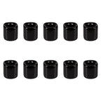 Mega Candles 10 pcs Black 1/2 Inch Diameter Ceramic Chime Ritual Spell Candle Holders, Great for Casting Chimes, Meditation, Rituals, Spells, Vigil, Witchcraft, Wiccan Supplies - color: Black, size: 10 Pieces