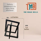 Medium Decorative Aluminum Modern Art Sculpture for Coffee Tables & Consoles Abstract Geometric Design, Black Matt Finish | Collectible Figurines