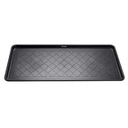 Extra Large All-Weather Boot Tray 40x20 in, Waterproof Shoe Mat with 1.25 in Raised Edge, Recycled Polypropylene Floor Protector for Entryway and Mudroom, Black - style: Black
