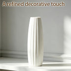 12 Inch White Vase Ceramic Flower Vase, Tall Vases for Pampas Grass, Home Decor, Modern Textured Vases for Living Room Decorations,Table Centerpieces,Shelf,Farmhouse Small Ceramic Vase - style: Shape 7