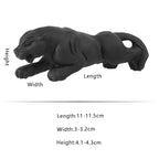 Nupuyai Hand Carved Panther Statue for Home Decor, Natural Black Obsidian Crystal Figurine Stone Sculpture Decoration for Fengshui - style: Panther