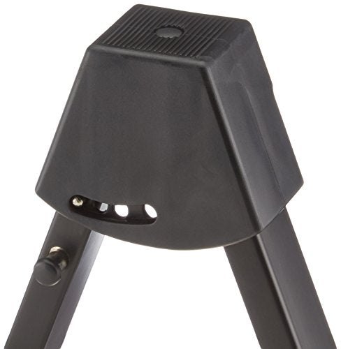 Amazon Basics Portable Adjustable Folding Guitar Stand for Electric and Acoustic Guitars, A-shape, Fully Assembled with Padded Foam, Black, 8.66 x 15.16 x 3.74 inches