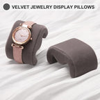 uxcell 2pcs Watch Case Pillows, M Shaped Watch Display Pillow Velvet Watch Cushion Replacement for Watch Bracelet Display Storage Gray - color: Gray