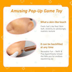 brenzo 2026 New Refillable Pimple Popping Toy – Big Head Squeeze Toy with Golden Hair for Stress & Anxiety Relief, Realistic Pus Burst Fidget Toy, Funny Gag Gift for Adults - style: B-yellow