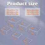 Buffet Risers, Food Display Risers for Party, Crystal Clear Acrylic Risers Display Stand for Buffet Table, Catering Displays for Dessert, Cube Box Nesting Riser with Hollow Bottom - color: 5"x6"x7"x8"x9"x10" 6PCS Clear