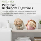 Art & Artifact Boy Holding Nose, Bathroom Statue Funny Boys Decor Shelf Sitters, 5" High - size: 6 Inch x 5 Inch x 5 Inch