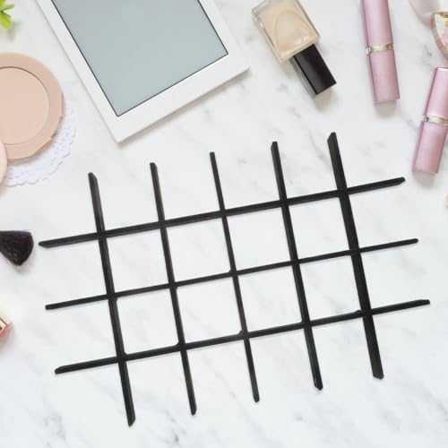 Veemoon 1 Set Jewelry Tray Dividers, 13.17 Inch Black Lint Inserts, Drawer Storage Organizer Ring Earring Necklace Display