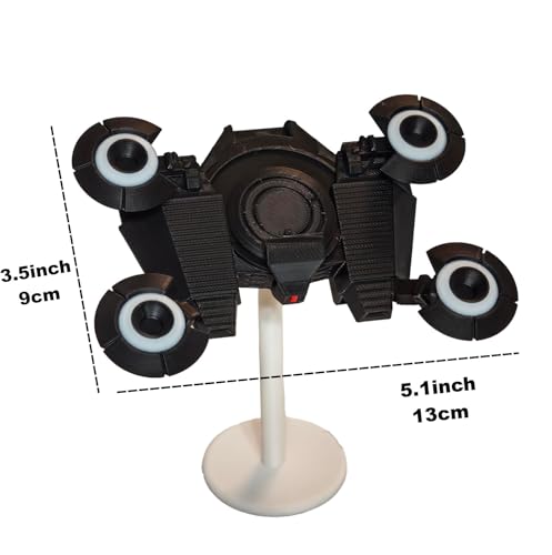 3D Printed ARC Rocketeer Collectible Figurine with Movable Display Stand - Sci-Fi Drone Statue for Gamers & Collectors - color: Rocketeer