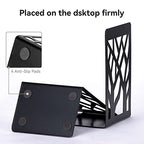 Metal Bookends Black 6 Pair - Heavy Duty Book Stoppers for Shelves - Decorative Book Ends - size: Black-6 Pair