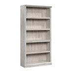 Sauder 5 Tier Book Shelf Wooden Bookcase Multipurpose Bookshelf for Home Office, Living Room, in White Plank - color: White Plank