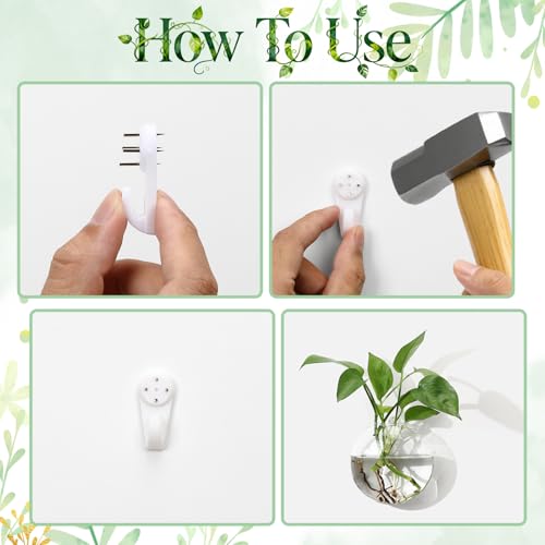 4Pcs Wall Hanging Planter Propagation Stations Glass Terrariums Vase for Hydroponics Plants, Bathroom, Home Office Living Room Decor Gift - size: 5.1"L x 2.4"W x 5"H