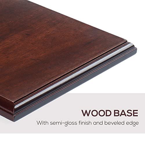 Falling in Art Wood Square Base-Hand Casting Structure Base, DIY Crafts, Keepsake Display, Art Exhibition, Home Decoration, 8'' - size: Square 8''
