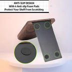 Book Ends for Shelves Heavy Duty Books Bookend Book End Decorative Wooden Book Holders Book Stopper for Shelves Coolest Shelf Bookends for Kids Books Shelf Holder Organizer Accessories (Walnut 1 Pair)