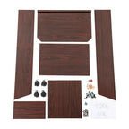 Podium Stand for Lectern, Church Lectern Stand 47.7 Inches Conference Presentation Stand with 26 x 15.7 Inch Panel & 4 Universal Wheels in Conference Rooms, Schools, Classrooms - color: Brown(26*15.7*47.7in)