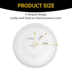 13.5" Microwave Glass Turntable Plate, 13.5" / 34.3cm Microwave Tray Replacement Glass Plate, Glass Tray Replacement for LG,Samsung，GE, Magic Chef, Hotpoint, Panasonic, Kenmore, etc - size: 13.5"