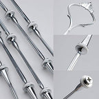 3 Tier Cake Stand Hardware Kits Heavy Duty for Tiered Fruit Cake Plate Stand Stable Handle Fitting Hardware Rod Cupcake Holder Support Silver Crown 5 Sets（Plate not Included） - color: Silver