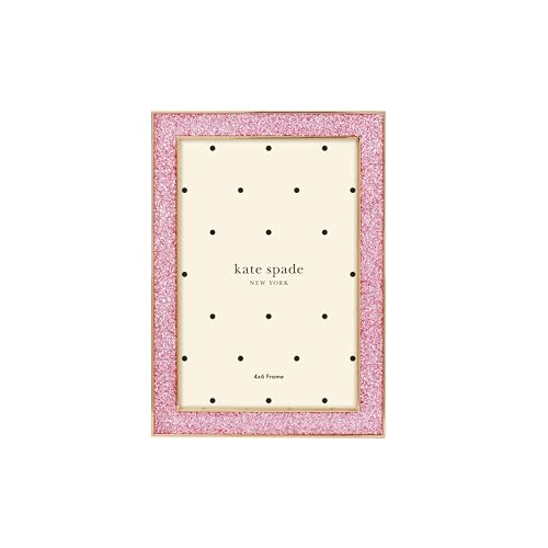 kate spade new york 897451 Sitting Pretty 4x6 Pink Glitter Frame - style: Frame, 4x6 (Pink Glitter)