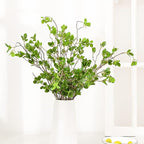 HANDIC 3 Pcs Faux Stems Artificial Branches for Vase Greenery Stems Faux Branches for Vase Plant Artificial Eucalytus Branches Plants (45"/Each Branch) (3, Green)