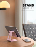 Lamicall Tablet Stand Adjustable, Tablet Stand : Desktop Stand Holder Gifts Compatible with Tablet Such as iPad 2018 Pro 9.7, 10.5, Air Mini 4 3 2, Kindle, Nexus, Tab, E-Reader (4-13'') - Rose Gold - color: Rose Gold