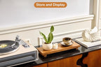 Narrow 17" Acacia Wood Riser Pedestal Stand – Farmhouse Wood Display Riser for Kitchen and Bathroom Decor - Counter Display, Plant Stand, Jewelry Holder, Vanity Tray, Candle Stand (Narrow:17"x6"x1.57") - size: Narrow:17"x6"