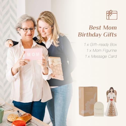 Storieme Gifts for Mom from Daughter Son: Thank You Moms Angel Figurines Statue - Sentimental Gift for Christmas Birthday Mothers Day Thanksgiving - style: thank you mom