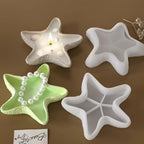 Starfish Tray Silicone Mold,Candle Holder Jewelry Tray Silicone Molds for Epoxy Resin, Marine Container Trinket Tray Dish Plate Storage Mold Home Decor