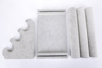 Removable Jewelry Stand Bracelet, Necklace, and Watch Holder - color: B- Gray Velvet