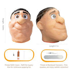 brenzo 2026 New Refillable Pimple Popping Toy – Big Head Squeeze Toy with Black Hair for Stress & Anxiety Relief, Realistic Pus Burst Fidget Toy, Funny Gag Gift for Adults - style: B-black